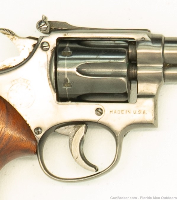 Must See! 1950's K Frame Smith and Wesson 38 8" barrel!-img-9