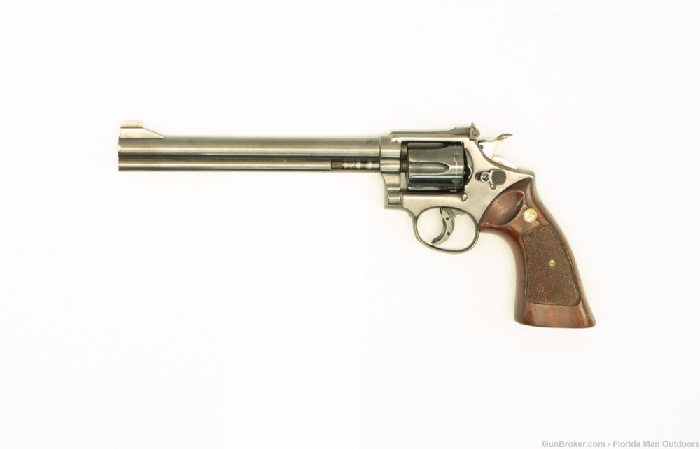 Must See! 1950's K Frame Smith and Wesson 38 8" barrel!-img-0