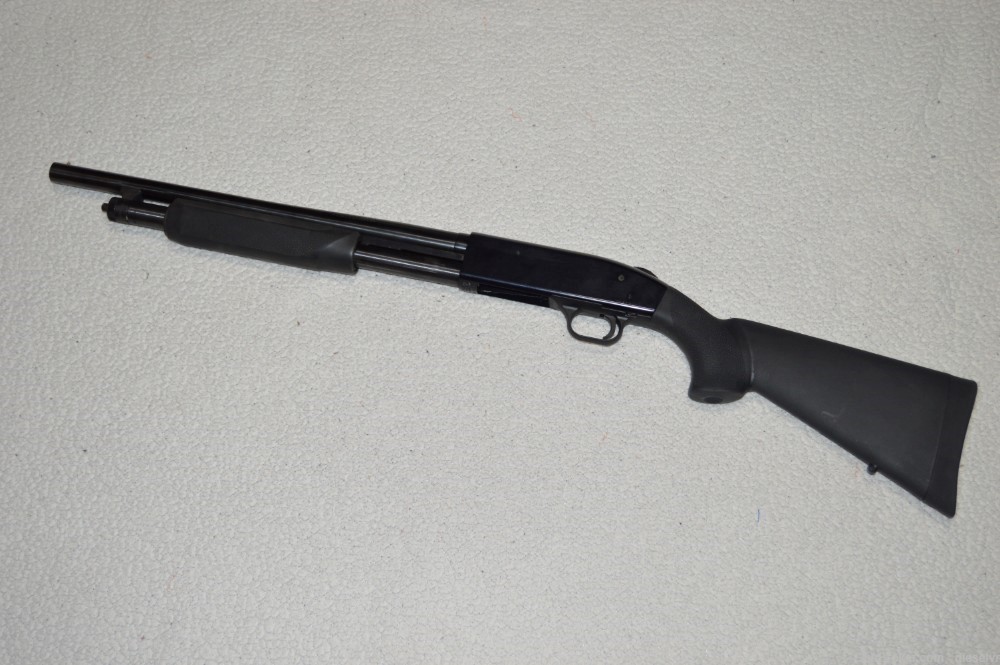 NICE Vintage Mossberg 500 12 Ga 3" Mag Hogue Stocks and Drilled & Tapped -img-1