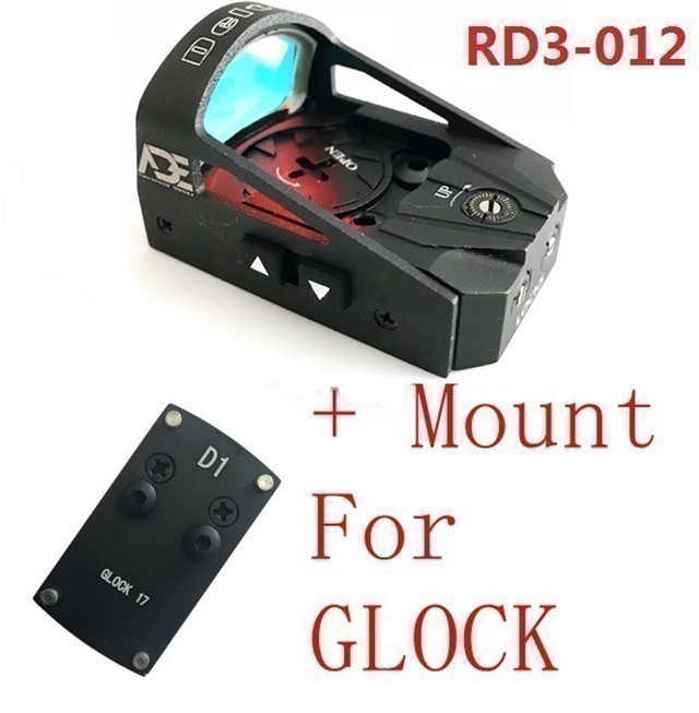 RD3-012 RED Dot Reflex Sight + D1 Glock Mounting Plate-img-0