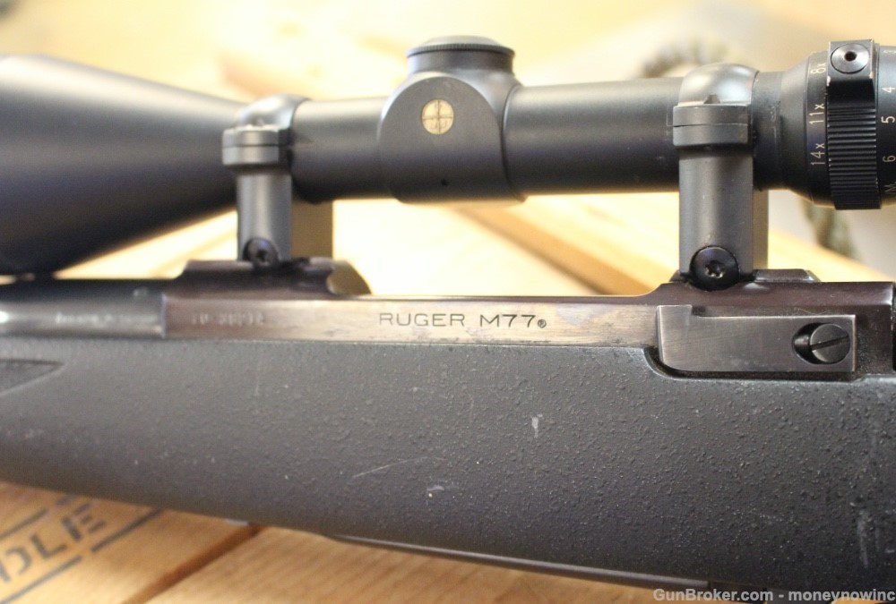 RUGER M77 BOLT ACTION RIFLE 7MM  W/LEUPOLD VARI-X III 4.5 - 4x50MM SCOPE-img-2