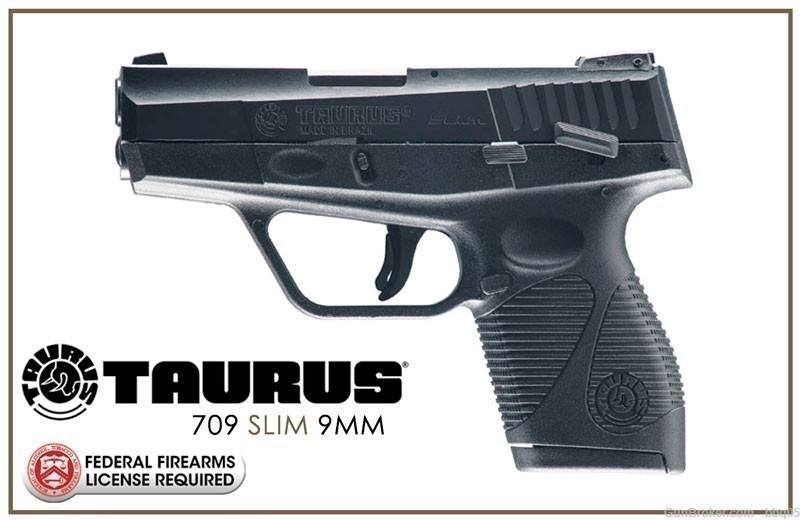 Taurus 709 SLIM COMPACT Black 9mm  New!  LAYAWAY OPTION-img-8