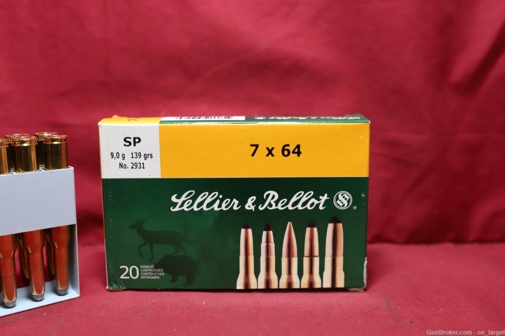 Sellier & Bellot 7x64mm 139 Gr Soft Point 20 Count NO CC FEES-img-1