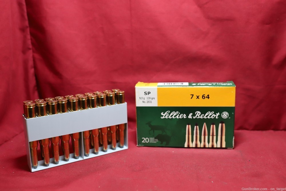 Sellier & Bellot 7x64mm 139 Gr Soft Point 20 Count NO CC FEES-img-0