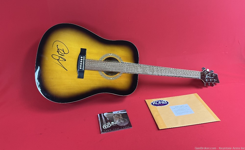 Friends of the NRA, Charlie Daniels Autographed Kona Guitar-img-0