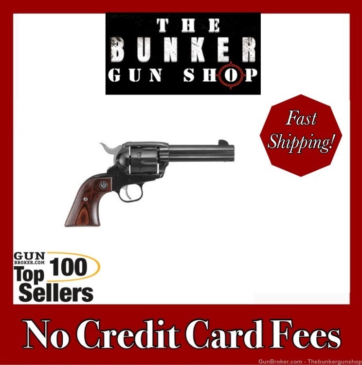 NEW! RUGER MODEL BLUED VAQUERO SINGLE ACTION REVOLVER .357 MAG 5107-img-0
