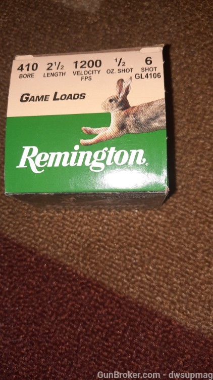 remington 410ga full box 25 count 6 shot 2.5in-img-0
