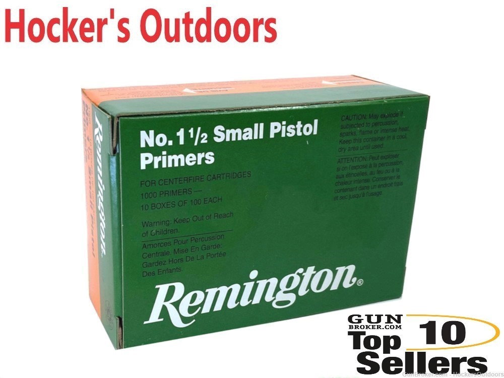 Remington NO. 1 1/2 Small Pistol Primers 22600-img-0
