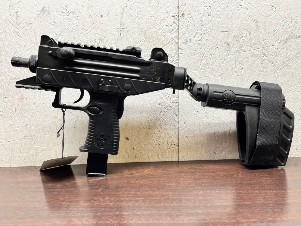 IWI Uzi Pro 9mm Pistol with SB Brace and threaded barrel-img-0