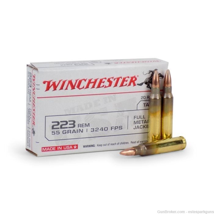 Winchester USA 223 Remington 55Gr FMJ USA223R1 1000 Rounds-img-1