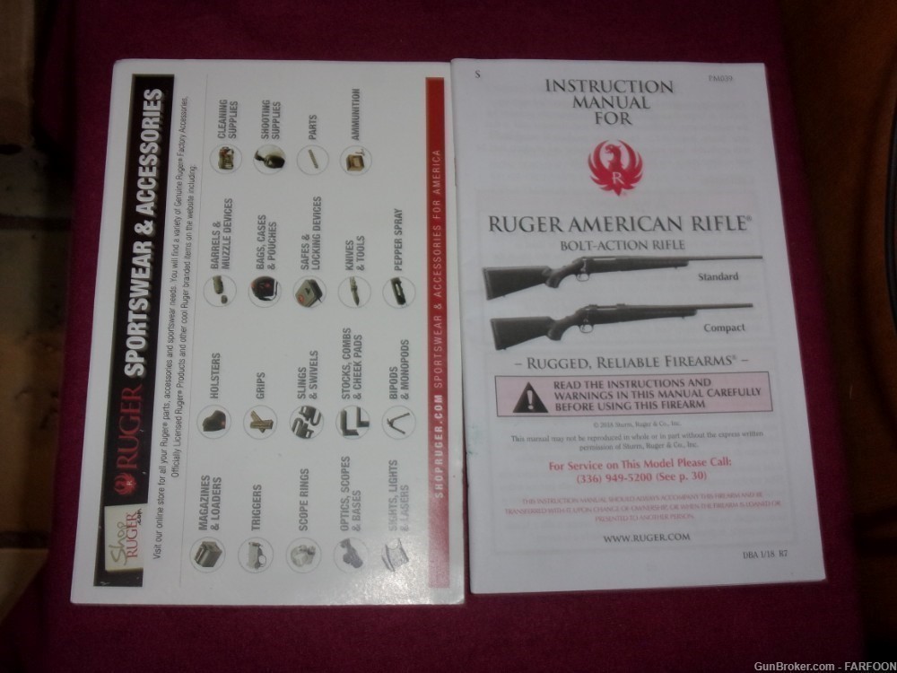 RUGER AMERICAN RIFLE INSTRUCTION MANUAL (44 PAGES)-img-0