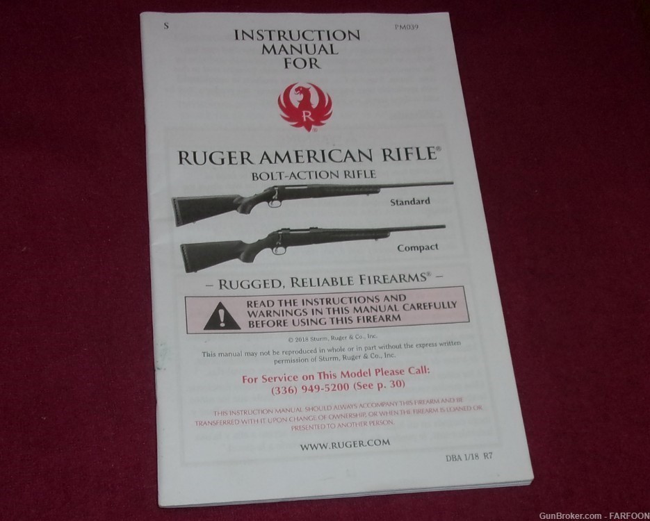 RUGER AMERICAN RIFLE INSTRUCTION MANUAL (44 PAGES)-img-1