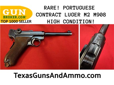 RARE PORTUGUESE CONTRACT LUGER P08 M2 M908 GREAT SHAPE! NON IMPORT!