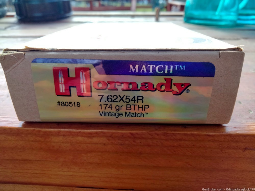 Hornady 7.62x54R 174 grain BTHP Vintage Match-img-0