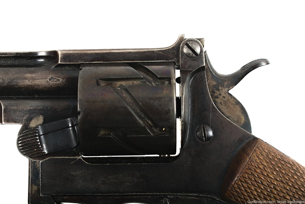 Rare Mauser C78 Zig-Zag Single Action 8mm Revolver (Antique)-img-13