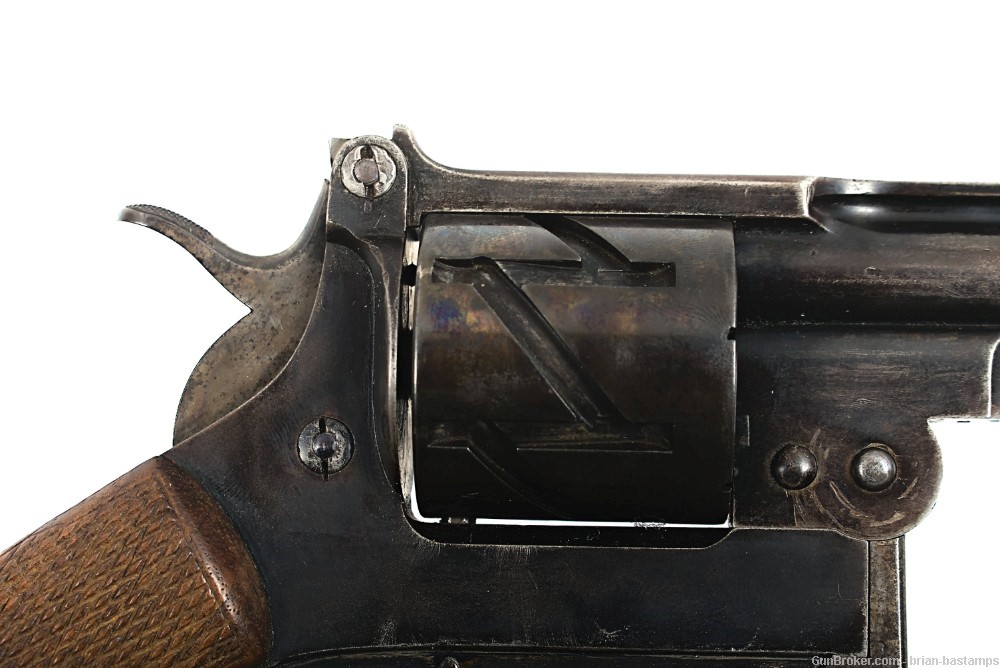 Rare Mauser C78 Zig-Zag Single Action 8mm Revolver (Antique)-img-18
