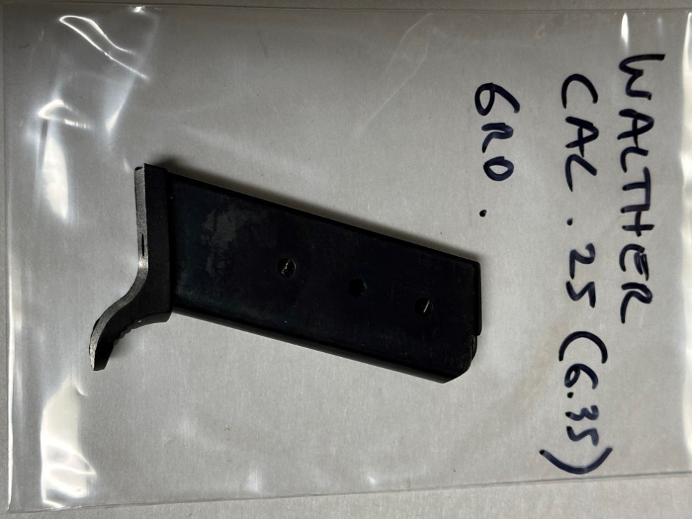 WALTHER PISTOL MAGAZINE CAL .25 (6.35) 6 RD. -img-0