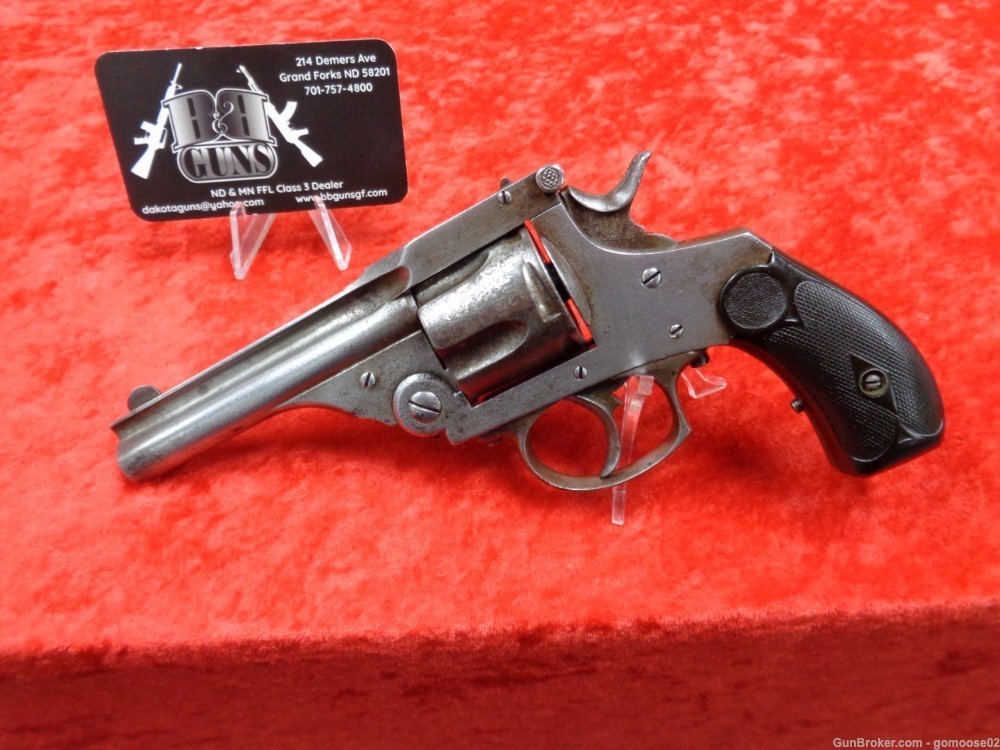 ELG Belgium Schofield Top Break Ejector Revolver 38 S&W Pocket ANTIQUE 1880-img-4