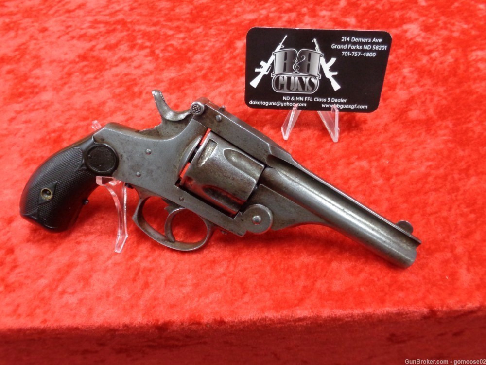 ELG Belgium Schofield Top Break Ejector Revolver 38 S&W Pocket ANTIQUE 1880-img-0