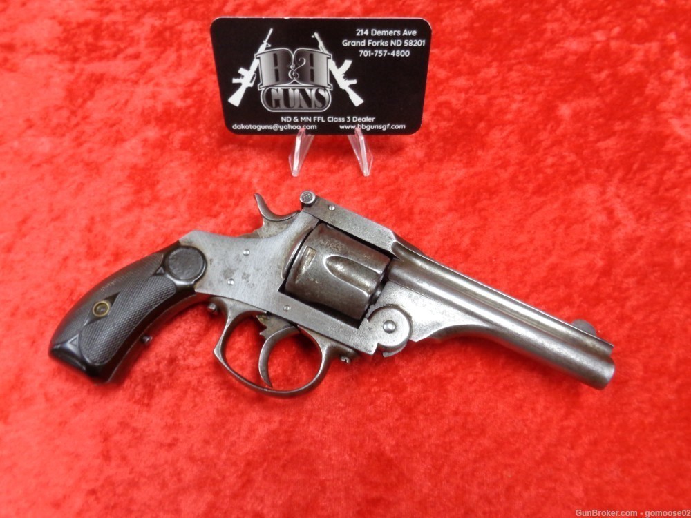 ELG Belgium Schofield Top Break Ejector Revolver 38 S&W Pocket ANTIQUE 1880-img-18