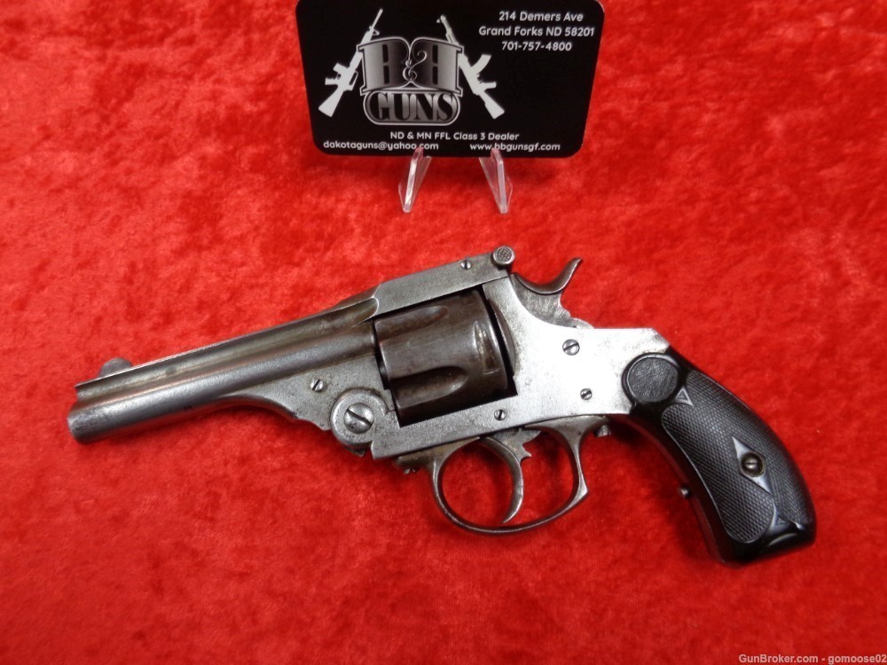 ELG Belgium Schofield Top Break Ejector Revolver 38 S&W Pocket ANTIQUE 1880-img-17