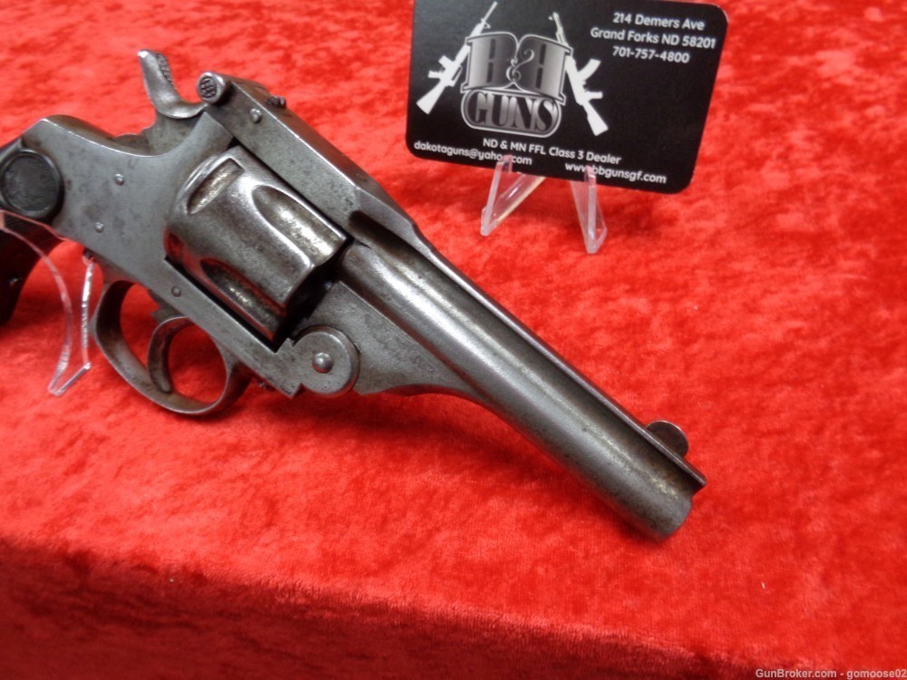 ELG Belgium Schofield Top Break Ejector Revolver 38 S&W Pocket ANTIQUE 1880-img-2