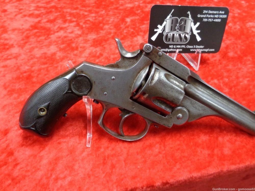 ELG Belgium Schofield Top Break Ejector Revolver 38 S&W Pocket ANTIQUE 1880-img-1