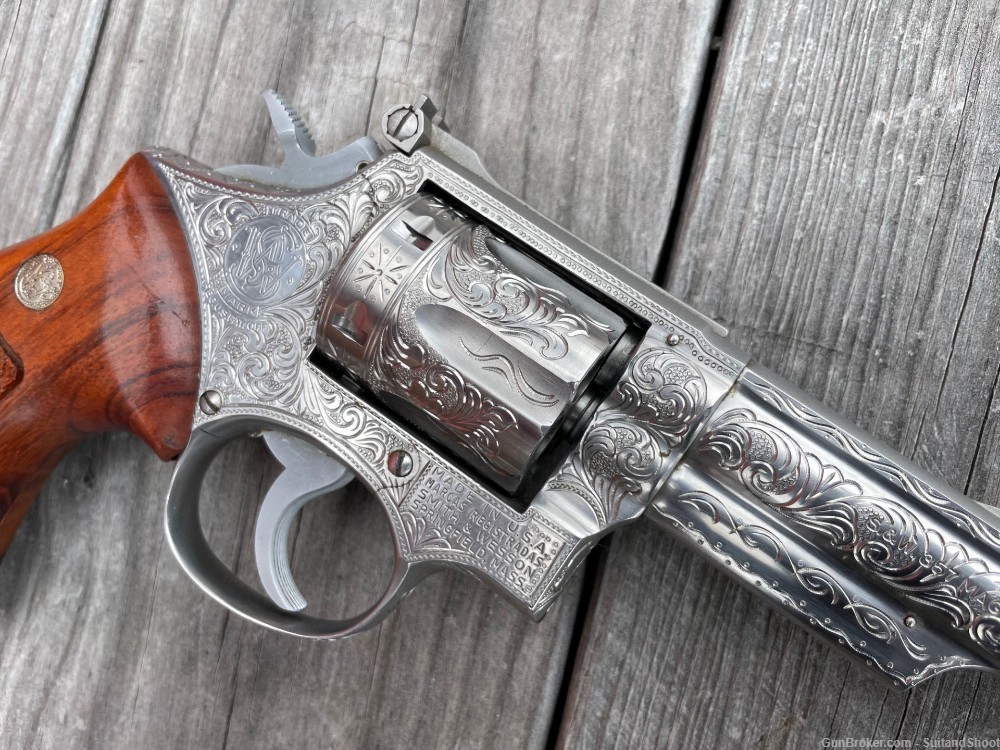 SMITH & WESSON 66 .357 MAG ENGRAVED MICHAEL DUBBER 1977-img-31