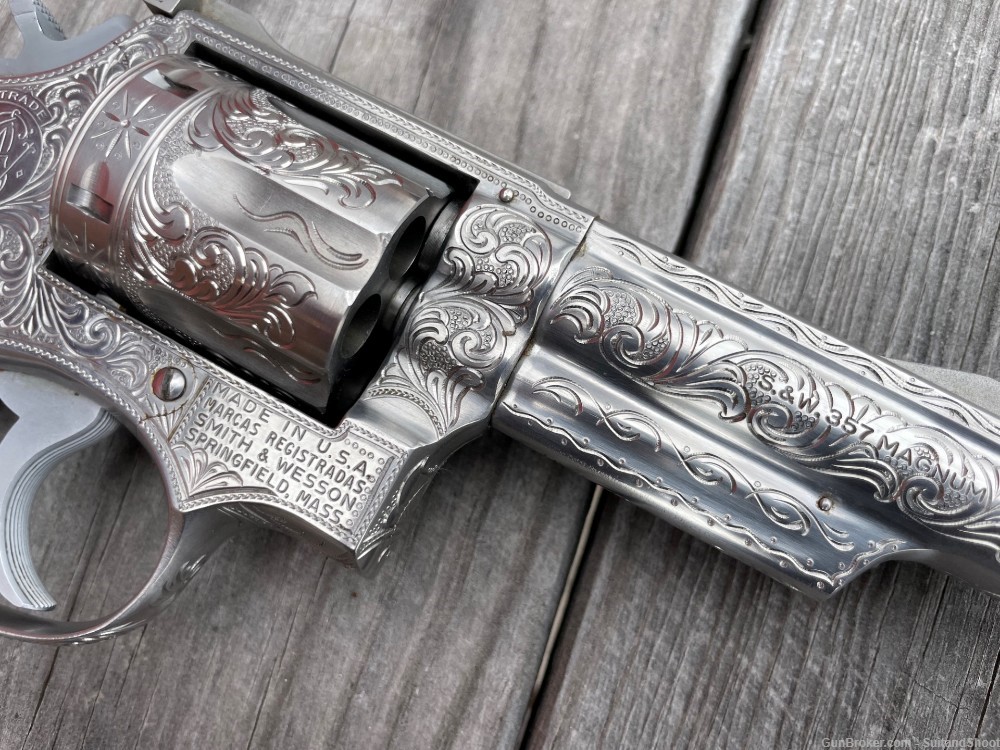 SMITH & WESSON 66 .357 MAG ENGRAVED MICHAEL DUBBER 1977-img-16