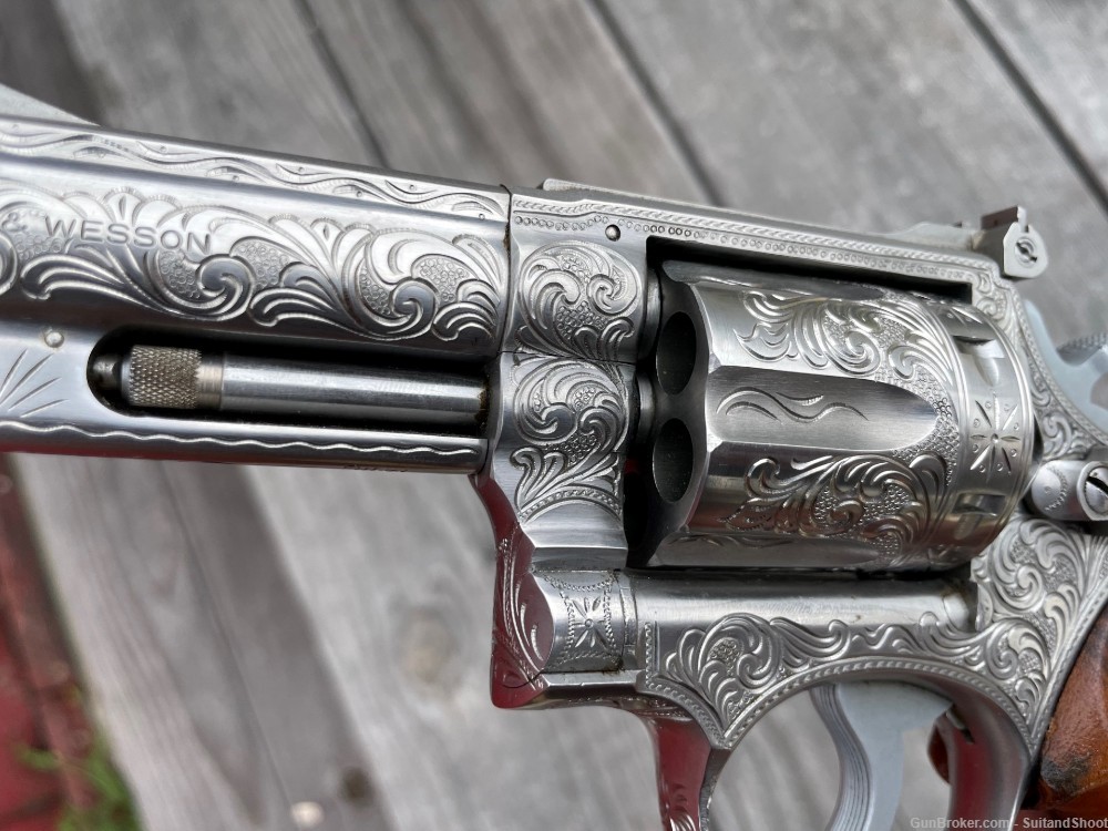 SMITH & WESSON 66 .357 MAG ENGRAVED MICHAEL DUBBER 1977-img-38