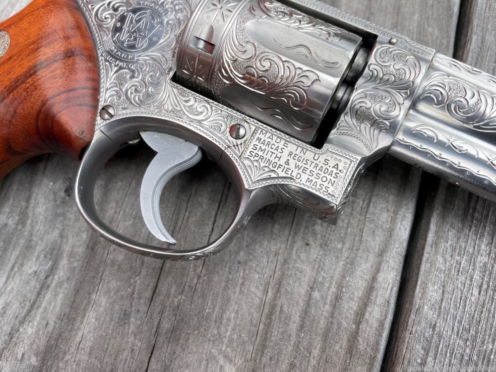 SMITH & WESSON 66 .357 MAG ENGRAVED MICHAEL DUBBER 1977-img-15