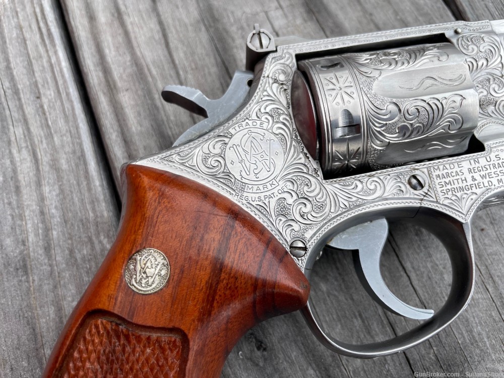 SMITH & WESSON 66 .357 MAG ENGRAVED MICHAEL DUBBER 1977-img-12