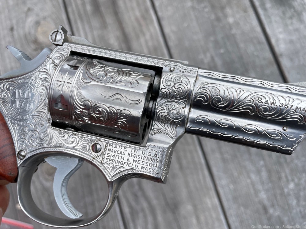 SMITH & WESSON 66 .357 MAG ENGRAVED MICHAEL DUBBER 1977-img-33