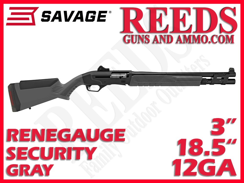 Savage Renegauge Security Gray 12 Ga 3in 18.5in 57787 -img-0