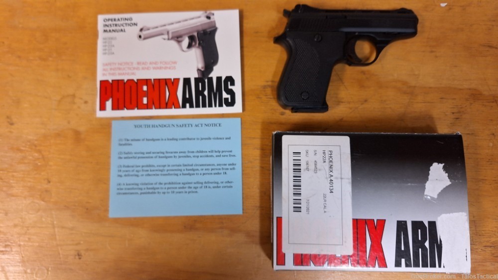 Phoenix Arms | HP22A | .22 LR | 3" Bbl | 196167 | Used-img-5