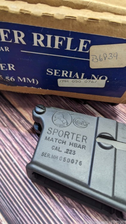 Colt HBAR Sporter PRE BAN FULL FENCE AR 15 COMPLETE Lower IN ORIGINAL BOX-img-0