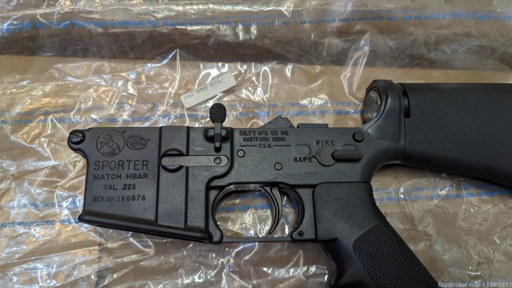 Colt HBAR Sporter PRE BAN FULL FENCE AR 15 COMPLETE Lower IN ORIGINAL BOX-img-3