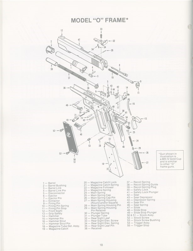 New Colt Sear Depressor, Series 70, O Frame-img-0