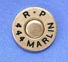 Remington R-P 444 MARLIN Brass Cartridge Hat Pin, Tie Tac Ammo Bullet-img-0