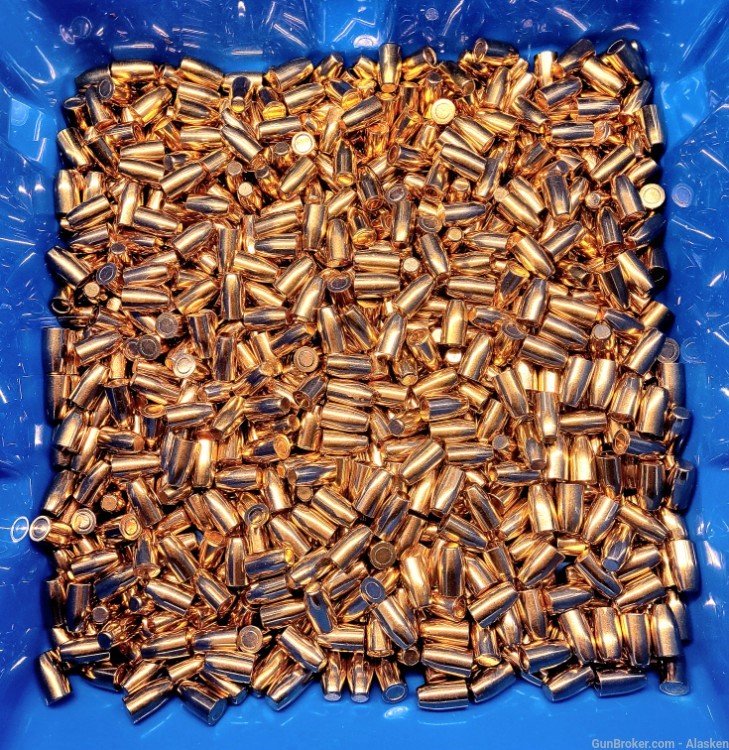 ONLY $0.13 each - 740 Bulk, NEW 9mm encapsulated 147 grain jacketed bullets-img-3