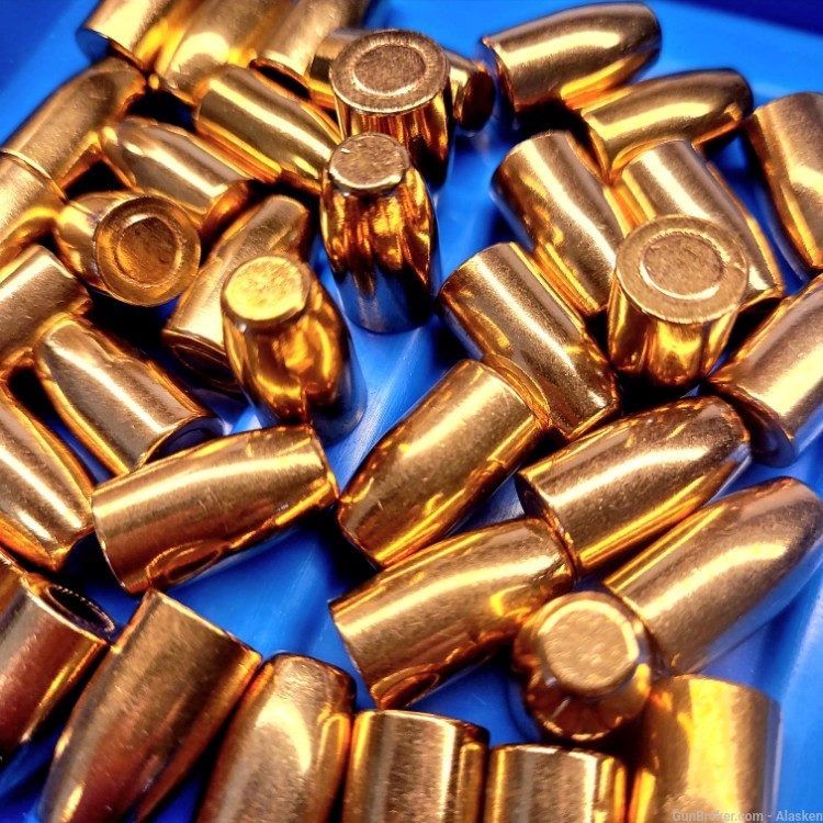 ONLY $0.13 each - 740 Bulk, NEW 9mm encapsulated 147 grain jacketed bullets-img-4