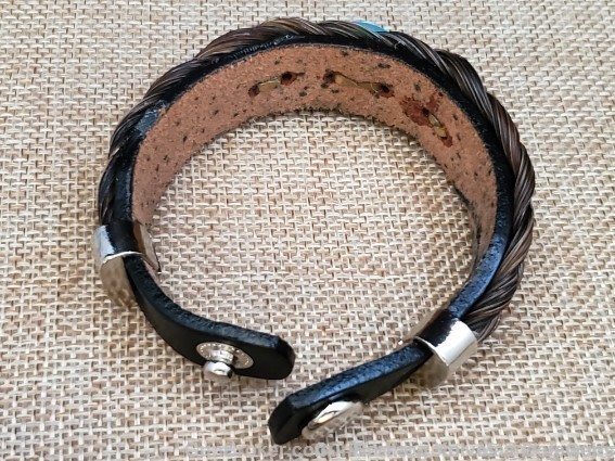 Cowboy Collectibles Horse Hair BLWW-TO Bracelet. Small 7". UNISEX. #3.-img-3