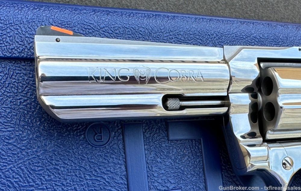 Early Colt King Cobra Custom Bright Stainless 4" .357 Magnum, 3rd-Yr, 1988-img-9