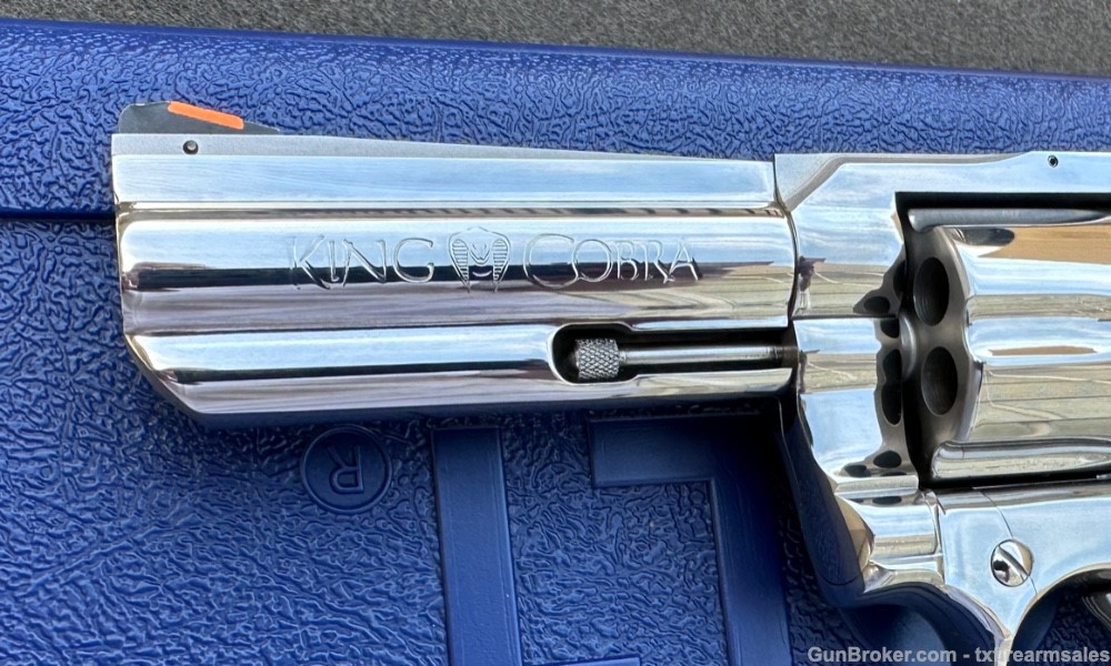 Early Colt King Cobra Custom Bright Stainless 4" .357 Magnum, 3rd-Yr, 1988-img-8