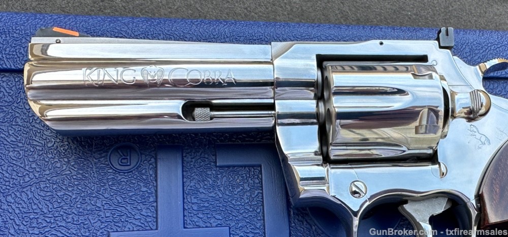 Early Colt King Cobra Custom Bright Stainless 4" .357 Magnum, 3rd-Yr, 1988-img-6