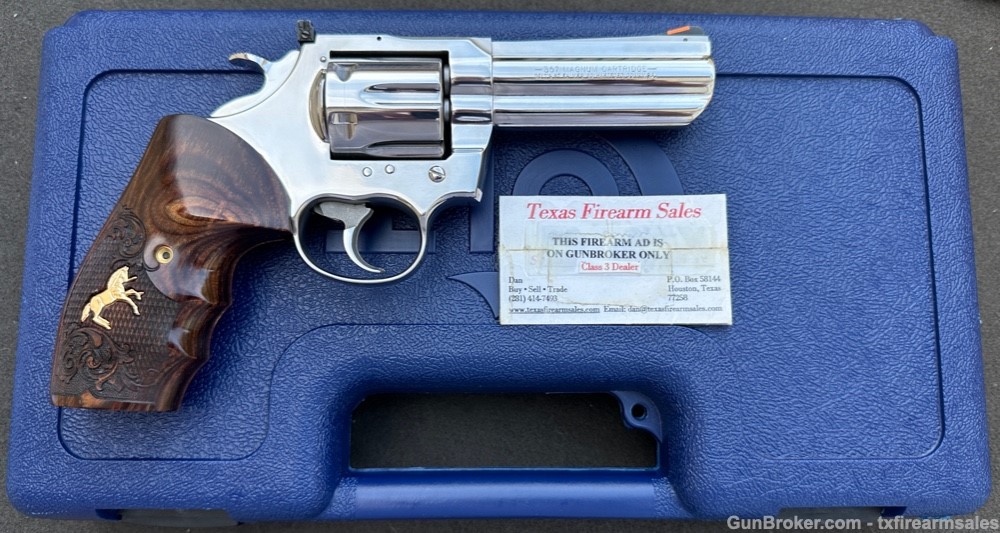 Early Colt King Cobra Custom Bright Stainless 4" .357 Magnum, 3rd-Yr, 1988-img-12