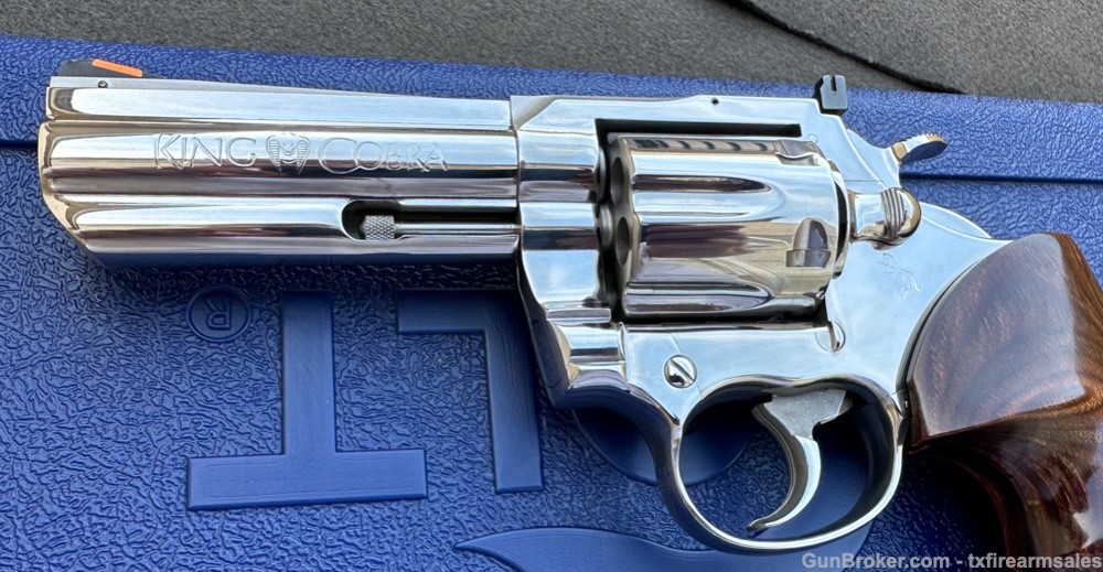 Early Colt King Cobra Custom Bright Stainless 4" .357 Magnum, 3rd-Yr, 1988-img-5