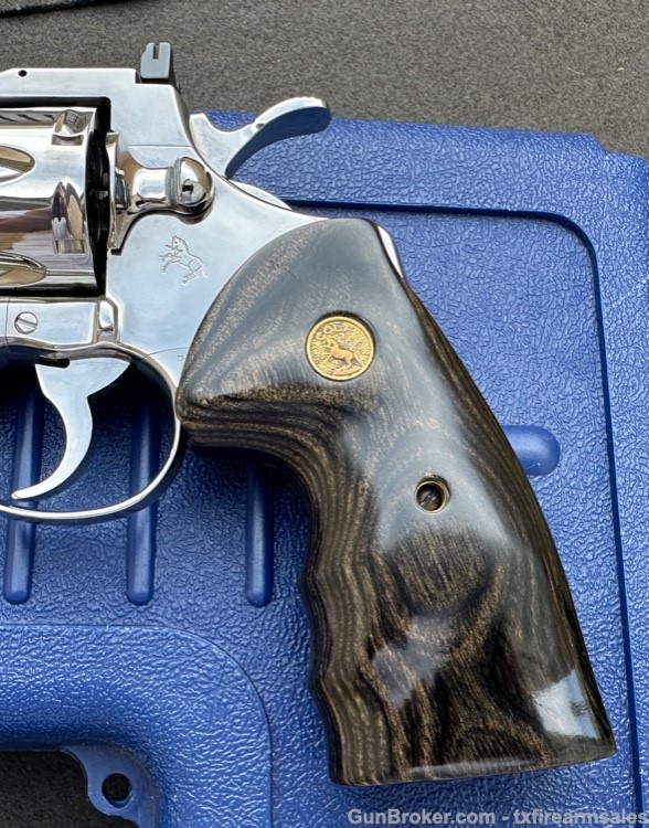 Colt Python Custom Bright Polished Stainless 4" .357 Magnum, 1983-img-2