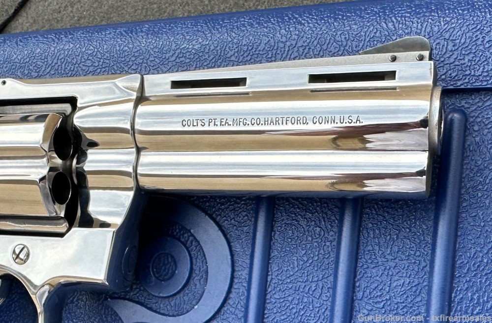 Colt Python Custom Bright Polished Stainless 4" .357 Magnum, 1983-img-20