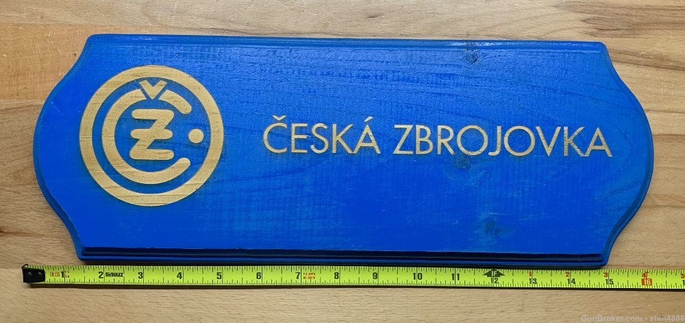 Custom Made CZ Czech Wood Sign-img-2